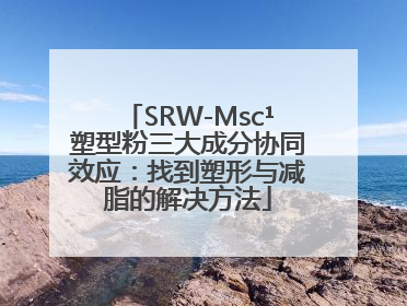 SRW-Msc¹塑型粉三大成分协同效应：找到塑形与减脂的解决方法